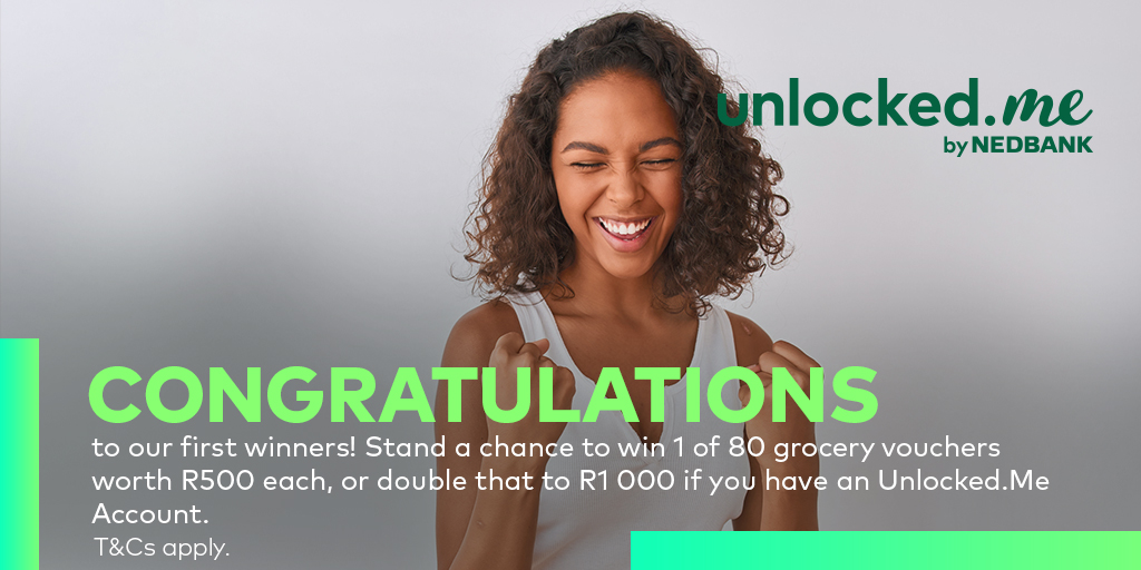 YouthXByNedbank's tweet photo. Congratulations to our first set of winners of the #UpdateandWin competition with #Unlockedme! If you want to be a winner too, all you have to do is update your #Unlockedme  details before 1 August 2020 and stand a chance to win! Visit https://t.co/xyfop7JlKy T&amp;Cs apply. https://t.co/LdYyjOh8Sh