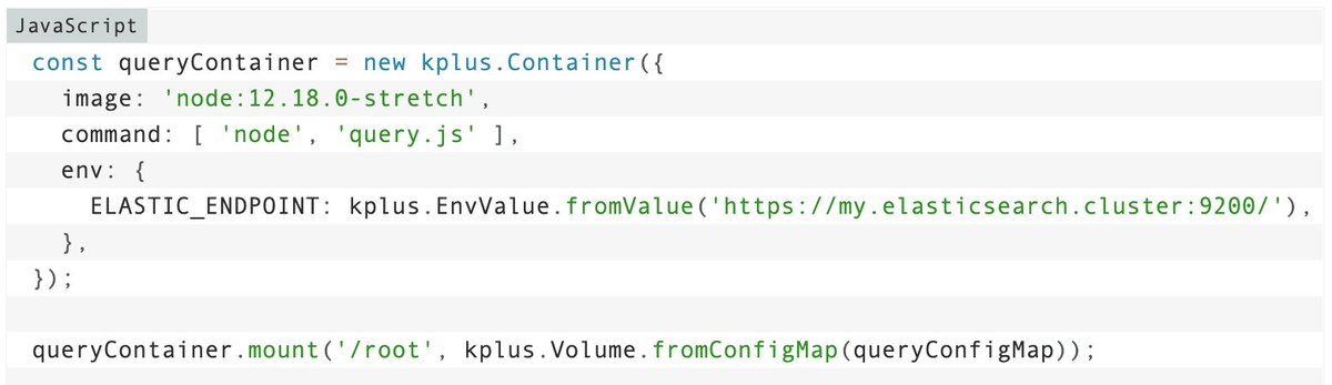 toricls's tweet image. Kubernetes YAML の selector なんやねんとか、YAML の中身が冗長だなーとか感じる方には #cdk8s とか、この記事で紹介してる cdk8s+ みたいなのを使うと幸せになれるのかもしれない

/ &quot;Introducing cdk8s+: Intent-driven APIs for Kubernetes objects | Containers&quot; aws.amazon.com/blogs/containe…