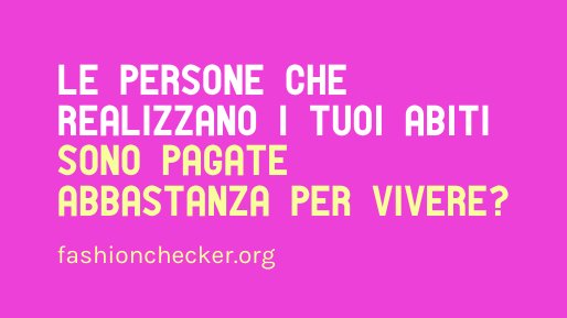 👕 Scopri quali marchi di #abbigliamento pagano ai loro dipendenti un salario #dignitoso.
🔎 Visita Fashionchecker.org la nuova piattaforma di <a href="/AbitiPuliti/">CampagnaAbitiPuliti</a> che vuole far luce sullo #sfruttamento dei lavoratori nella filiera tessile.
👉 fashionchecker.org/it/
#FashionChecker
