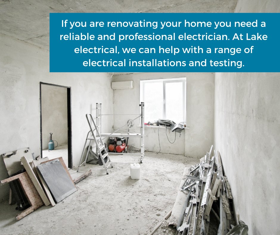 LakeElectrical's tweet photo. If you are renovating your home you need a reliable and professional electrician. At Lake electrical, we can help with a range of electrical installations and testing.   

#Kent #EastSussex #Construction https://t.co/nVWy7y84ps
