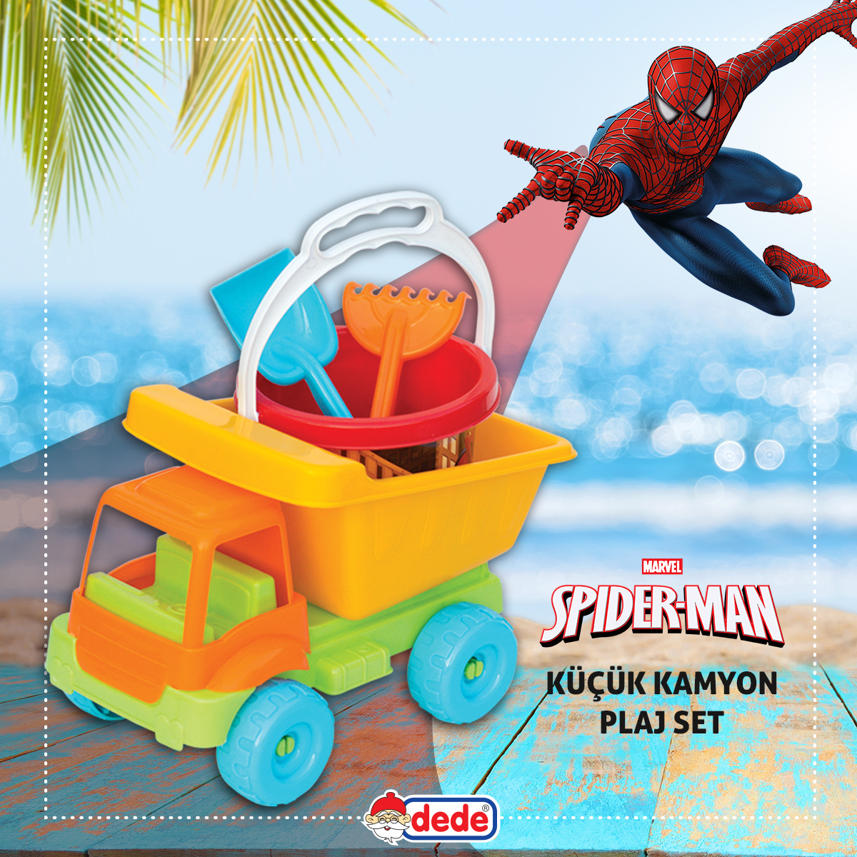 dede_oyuncak's tweet photo. Spider-Man Küçük Kamyon Set ile yaz eğlencesi ağına takılsın! 🕸️🥳

 #dedeoyuncak #eğlence #plajset #çantalı #lisanslıoyuncak #sağlıklıoyun #kumseti #sağlıklıoyuncak #oyuncak #toys #kovaseti #kamyonplajset #spiderman #örümcekadam https://t.co/AnPo0QzQH8