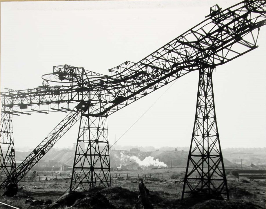 2. The industrial landscape of Stoke on Trent. In the 1950s there were as many as 2000 bottle kilns, today only 47. Aerial view ironically juxtaposed to Oxford in W.G. Hoskin's guide, but bottle kilns must have made weird & wonderful townscape. Also, the winding gear at Shelton.