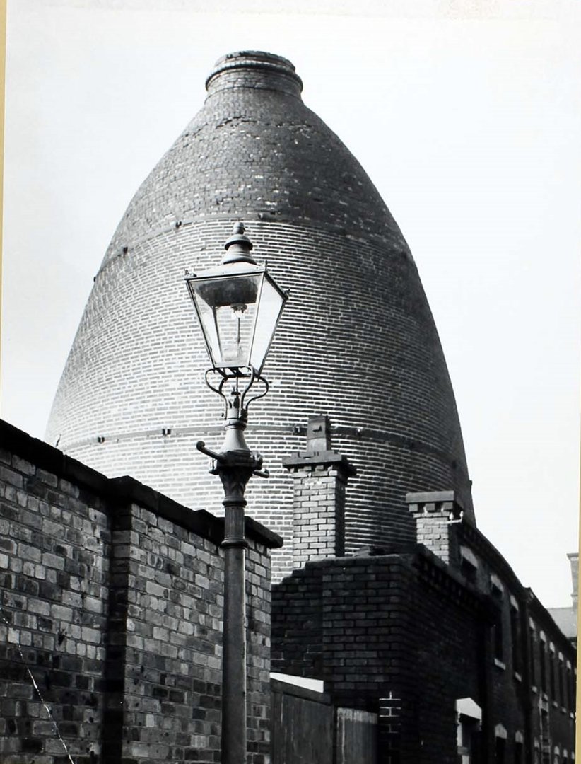 2. The industrial landscape of Stoke on Trent. In the 1950s there were as many as 2000 bottle kilns, today only 47. Aerial view ironically juxtaposed to Oxford in W.G. Hoskin's guide, but bottle kilns must have made weird & wonderful townscape. Also, the winding gear at Shelton.