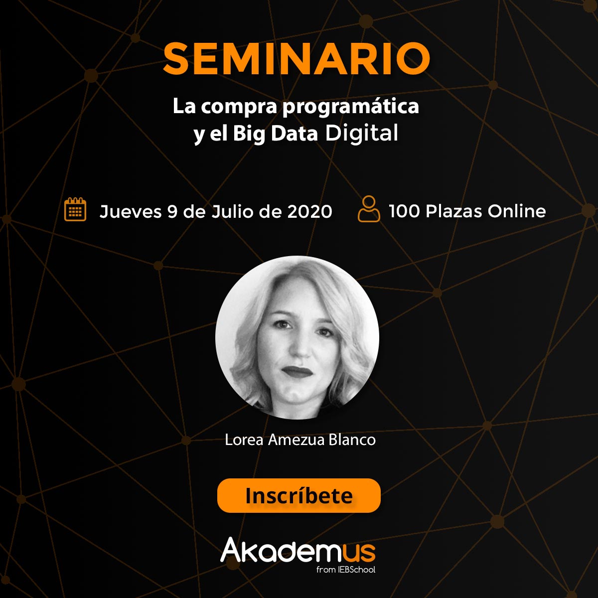 Para una publicidad digital más efectiva, transparente y enfocada al usuario, apúntate al #seminario de Lorea Amezua Blanco 📌 #compraprogramática #bigdata 
akademus.es/cursos/la-comp…