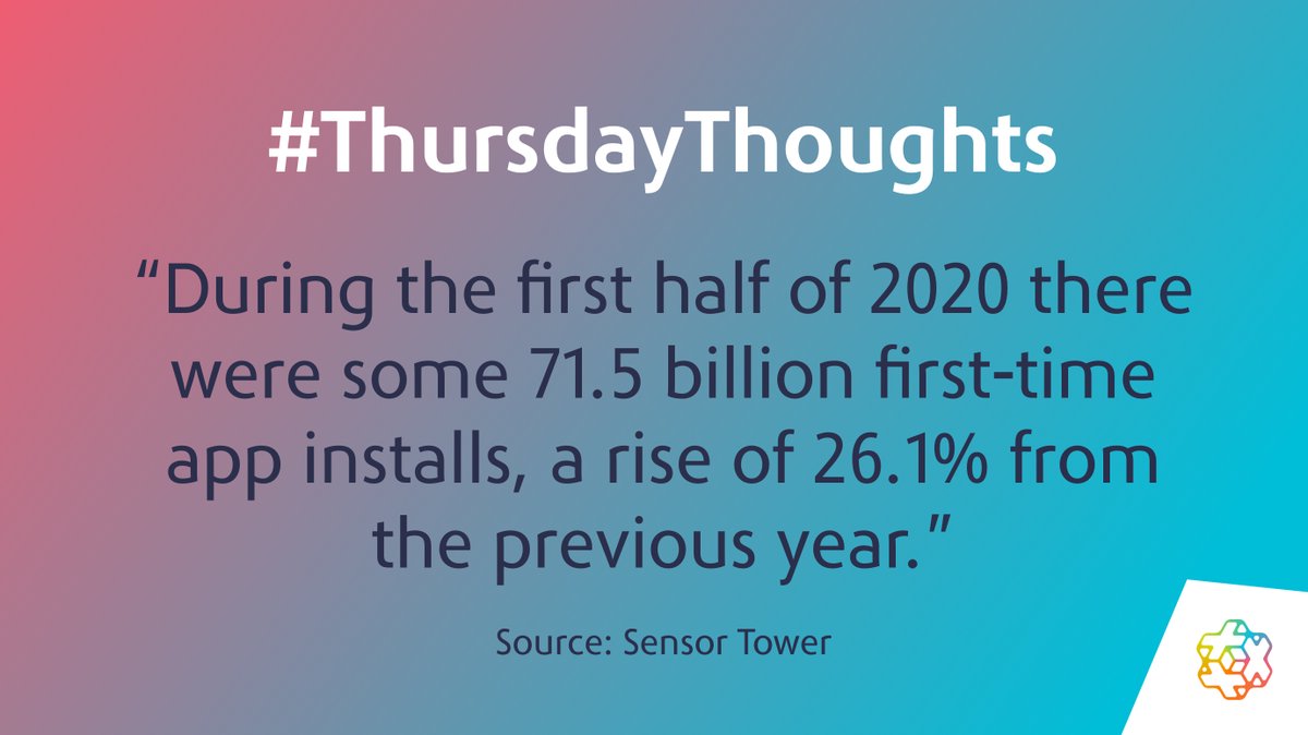 AppsPlusUK's tweet photo. #ThursdayThoughts "There is a renewed appetite for fresh apps: first-time installations rose by 26.1% from January to June this year, demonstrating an enthusiasm amongst users for new solutions"... Read more here https://t.co/8S5cvVjDzX  #appdevelopment https://t.co/gRKXWOfeU5