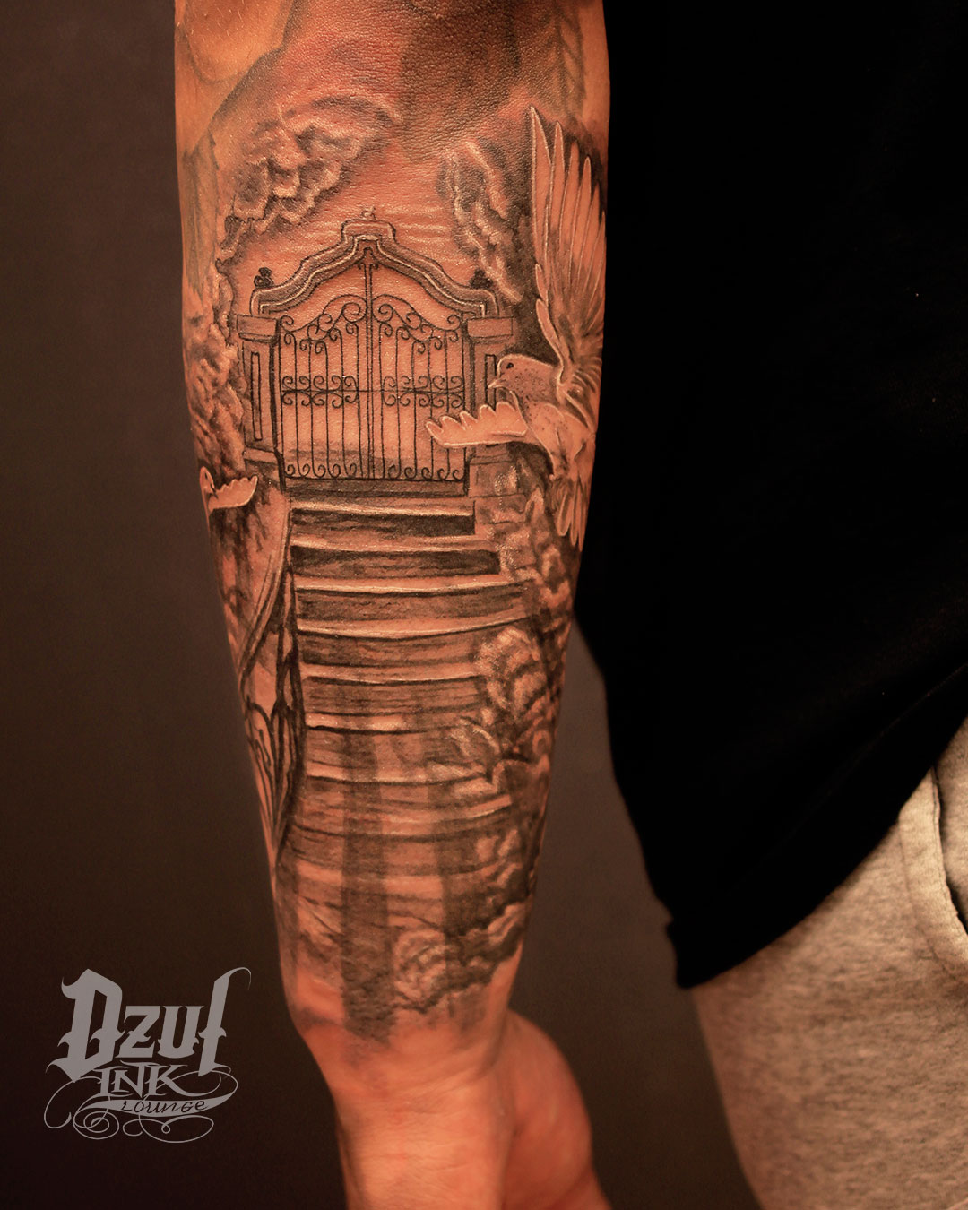 Gates Of Heaven Tattoo Forearm