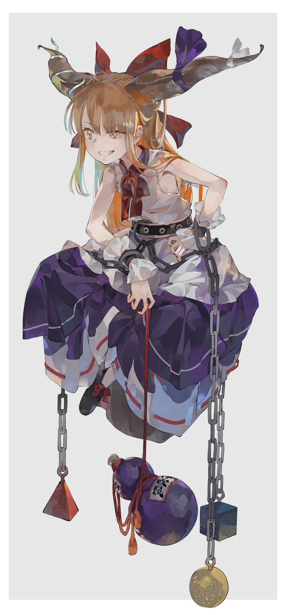 Shihou イラスト本に収録予定だった伊吹萃香 こちらも制作から時間がたってしまい行き所が無い為