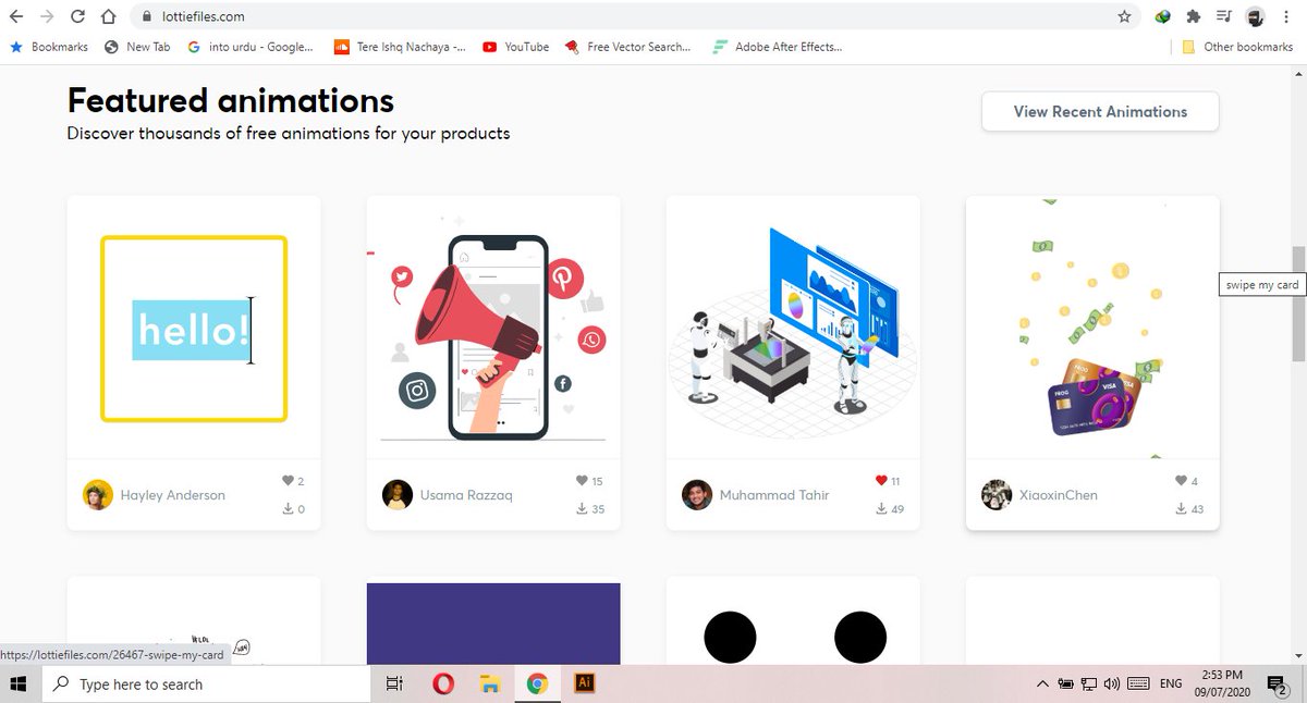 tahir4719's tweet image. I am Featured at top 3 artist at @LottieFiles animation website, (project by @airbnb).

Thank you Nathan from @espdevelopment for this opportunity.

Tahir M.
lottiefiles.com
lnkd.in/dnWNzcn
lnkd.in/dv-C2_y

#lottiefiles #motionanimation #illustrations
