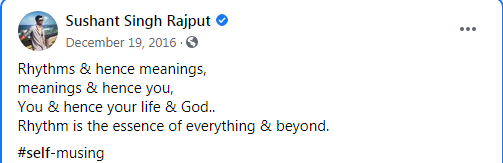 Side note: In case you want an explanation for the above four Self Musings,he did a video with Film Companion to explain them https://youtu.be/ZadX2J_gy... 