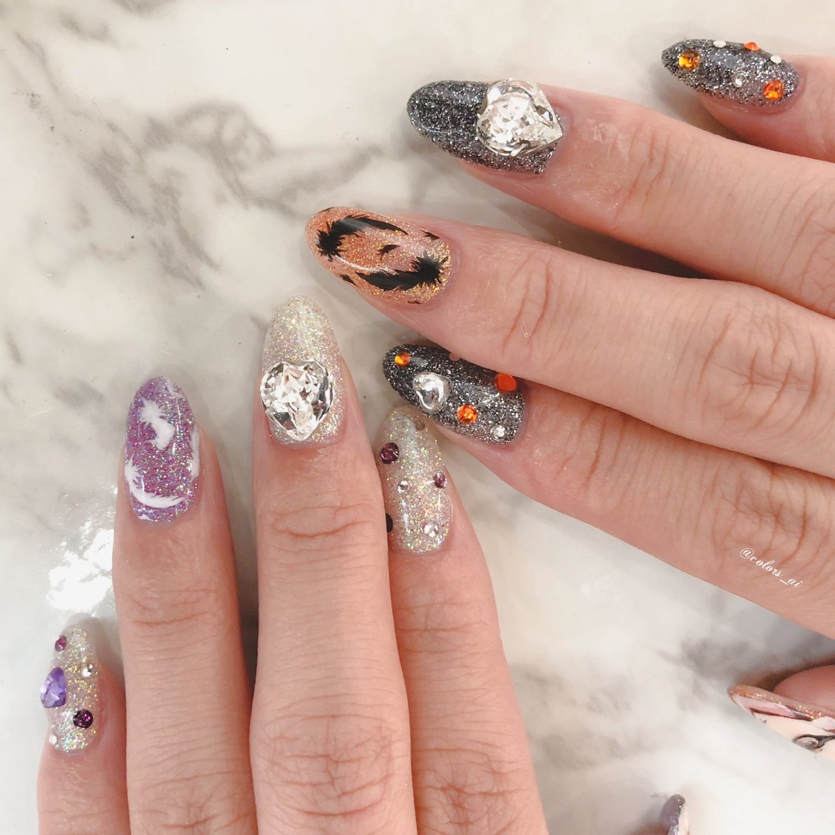 ハイキュー お客様オーダー ハイキュー 月島蛍 天童覚 痛ネイル キラキラの学校カラーと Color Sすずきあいのイラスト ハイキュー お客様オーダー ハイキュー 月島蛍 天童覚 痛ネイル キラキラの学校カラーと Color Sすずきあいのイラスト