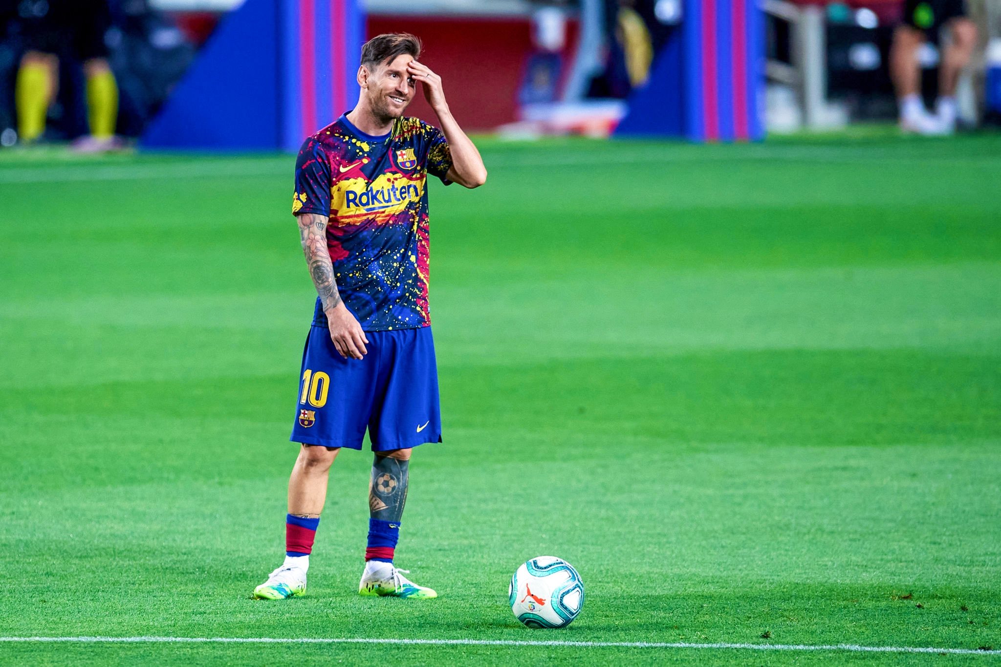 Leo Messi Lionel Messi Warming Up T Co Xcc9kt11pp Twitter