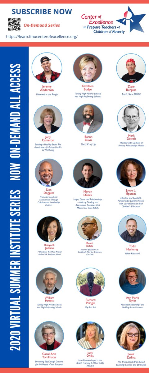 More than 5700 educators subscribed to the live webinars.  Now 25+ hours of highest-quality professional study are available for on-demand all-access viewing.  
Available through July.  SUBSCRIBE TODAY!