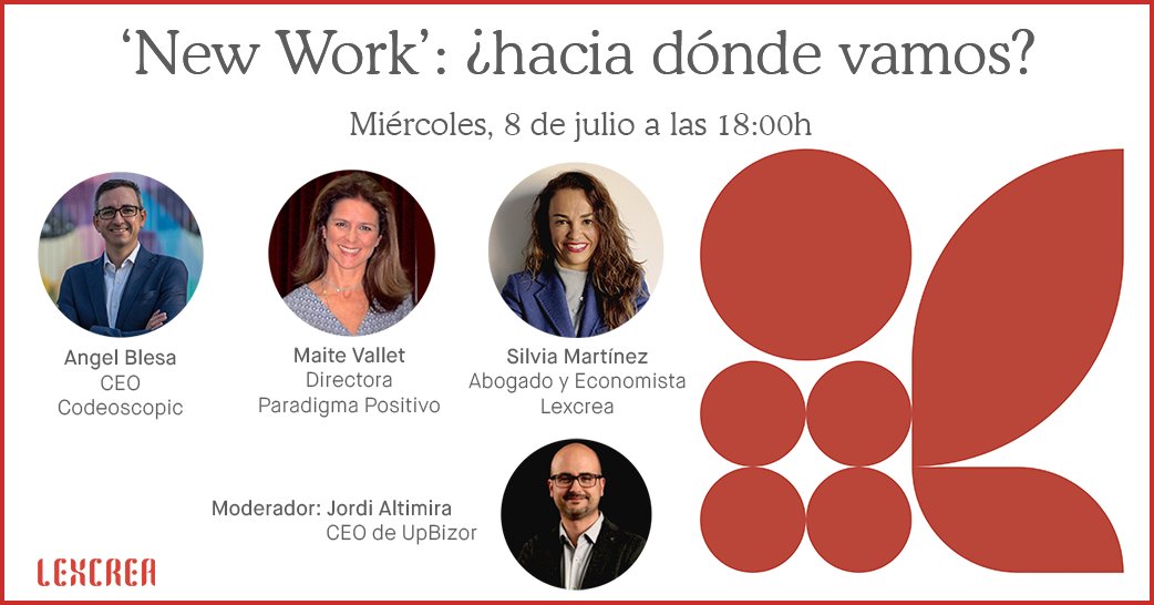 💥 Ya está #disponible, en nuestro canal de #YouTube, el #webinar New Work’: ¿hacia dónde vamos? con <a href="/JordiAltimira/">Jordi Altimira</a> (<a href="/UpBizor/">UpBizor</a>), <a href="/BlesaJarque/">Angel Blesa Jarque</a> (<a href="/codeoscopic/">Codeoscopic</a>), <a href="/MaiteVallet/">Maite Vallet</a> y <a href="/SilviMtnezLosas/">Silvia Martínez</a>.

¡No te lo pierdas! 👇 👇 👇 
bit.ly/320j4WE
