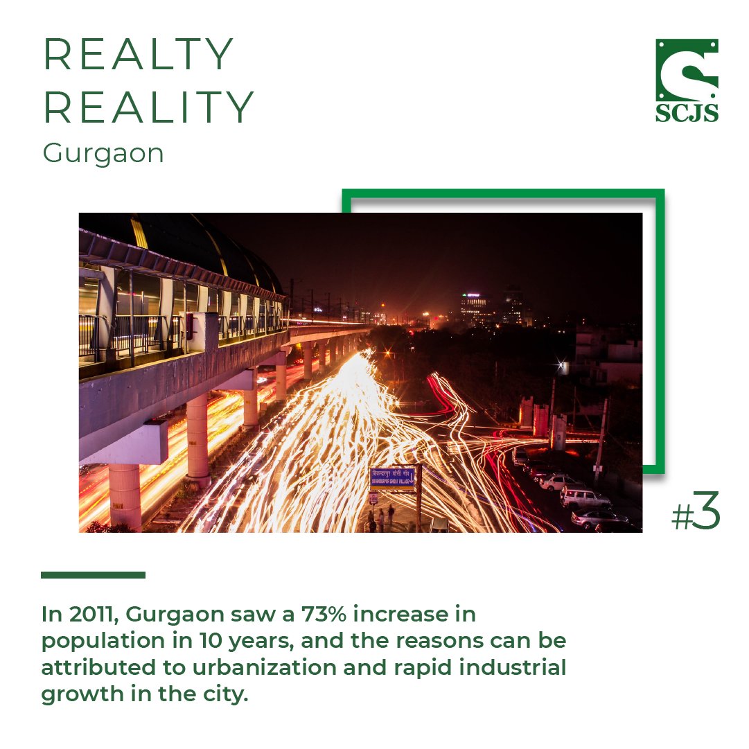 scjsgurgaon's tweet photo. Gurgaon is one of the most rapidly growing satellite cities and has the highest Human Development Index in India.
#RealtyReality #SCJSGurgaon https://t.co/7INxlmQMu8