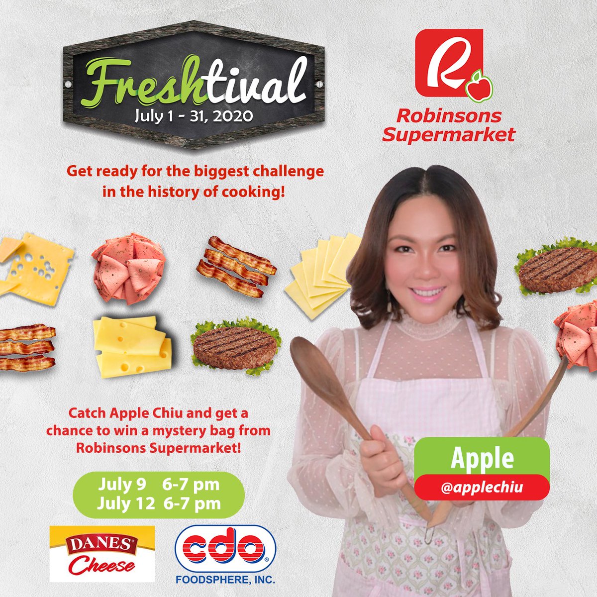 kumuPH's tweet photo. Excited ako sa handa ni chef @iamapple gamit ang fresh ingredients from @RobSupermarket! 🤪🙌 Bet ko yummy to! 🤤 Catch her tonight and on July 12 from 6pm - 7pm to get a chance to win a MYSTERY BAG from Robinsons! 🥳💖

#KumuPH
#Freshtival

I-KUMU na yan
https://t.co/ddIYvJjAuu https://t.co/qEhss4NZfv