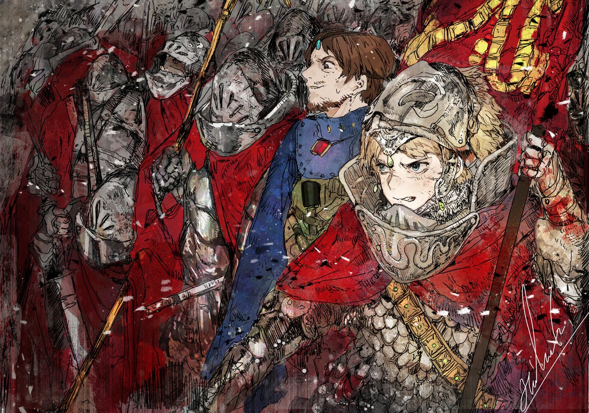 「最近フォロワーしてくださった方むけにお気に入りの絵4枚うpすう 」|木野花ヒランコ(株式会社レッドハウス)のイラスト