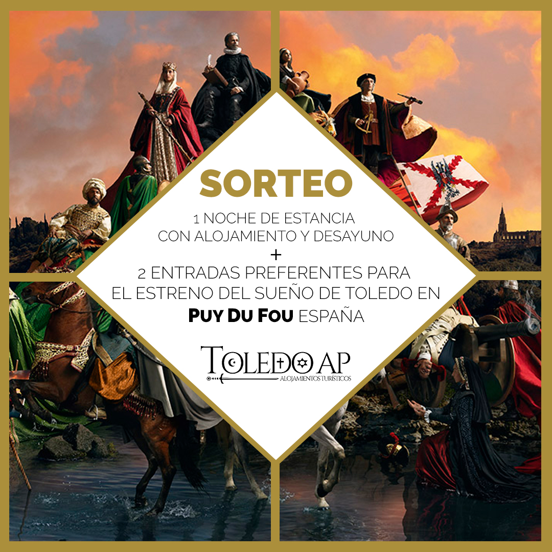 ToledoApt's tweet photo. #SORTEO ESTRENO ⚔PUY DU FOU⚔

• 1 noches AD para x 2 personas
• 2 Entradas VIP del “Sueño de Toledo”

¿Cómo participar en el sorteo? 
✔ Follow en Twitter
✔ Comentario en el tweet 
✔ RT con comentario
PART. HASTA: 15 DE JULIO
GANADOR: 16 JULIO
bases: https://t.co/uSF5HbFShw https://t.co/qeQ4OIeatr