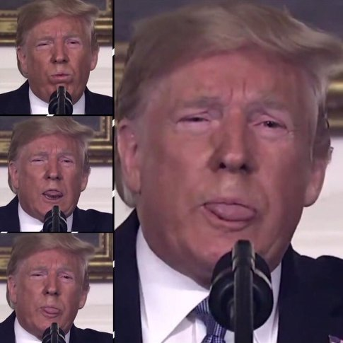  #testTRUMP4drugs |  #enforceEO12564———𝗗𝗢𝗣𝗘-𝗙𝗜𝗘𝗡𝗗 = 𝗨𝗡𝗙𝗜𝗧Another dry-mouth (side effect of drugs) photo.Photo on the right is an example of what  @caslerNoel is referring to - having to edit this out of the Apprentice show tapes.  https://twitter.com/CaslerNoel/status/1210561000883310593?s=20