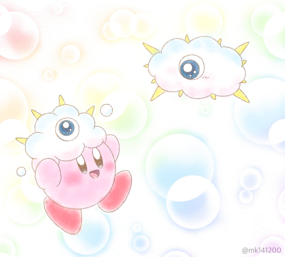 Mk 2回乗車済み このカービィ可愛すぎて 満更でもないクラッコたん カービィ Kirby クラッコ イラスト 描いてみた