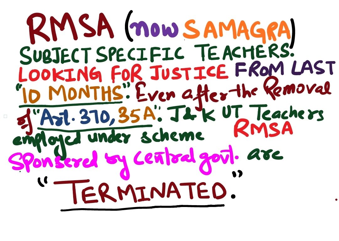 ForRmsa's tweet image. #We_want_Justice #Justice_For_RMSA_Subject_Specific_Teachers
#Everything_is_there_but_without_Teachers.
@AsgarSamoon @ManhasArun @PMOIndia @DrJitendraSingh