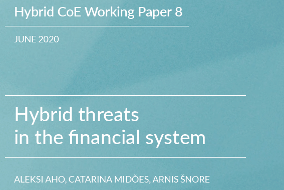 HeikoBorchert's tweet photo. The conference report covering the main findings of the workshop on #hybrid threats in the #financial #sector organized by @HybridCoE and @Bruegel_org is out now. I a most grateful for the authors' reference to the #FlowControl concept
See https://t.co/PKzIr7pKou https://t.co/Bqa8UtBXyM