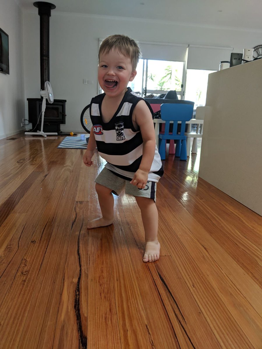 Played in Cats last home game at SCG in 1981 vs Ron Barassi’s Demons - they said one to tell your Grand Kids - so told Mason today - he just wanted an ice cream !!