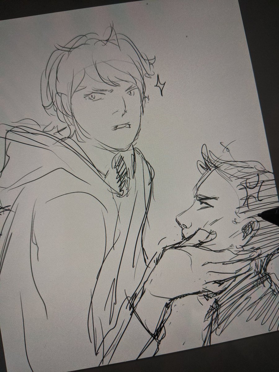 Ok it's almost 430 AM and I shouldn't sketch rando bois but, 
