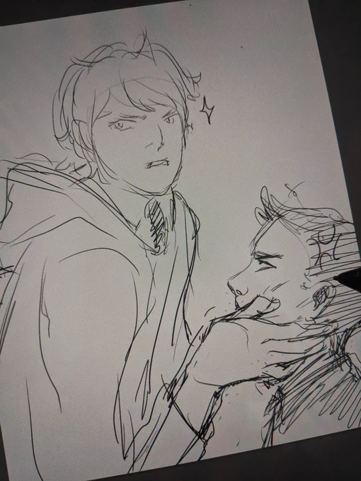 Ok it's almost 430 AM and I shouldn't sketch rando bois but, 