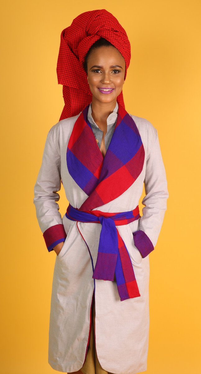 inaturelle's tweet photo. Bring on the #ColdFront Jozi. We ready. Shuka blanket jacket by us. #masai #masaiblanket #African #africanfashion #coldfrontmustfall https://t.co/v5wcuyWRfH