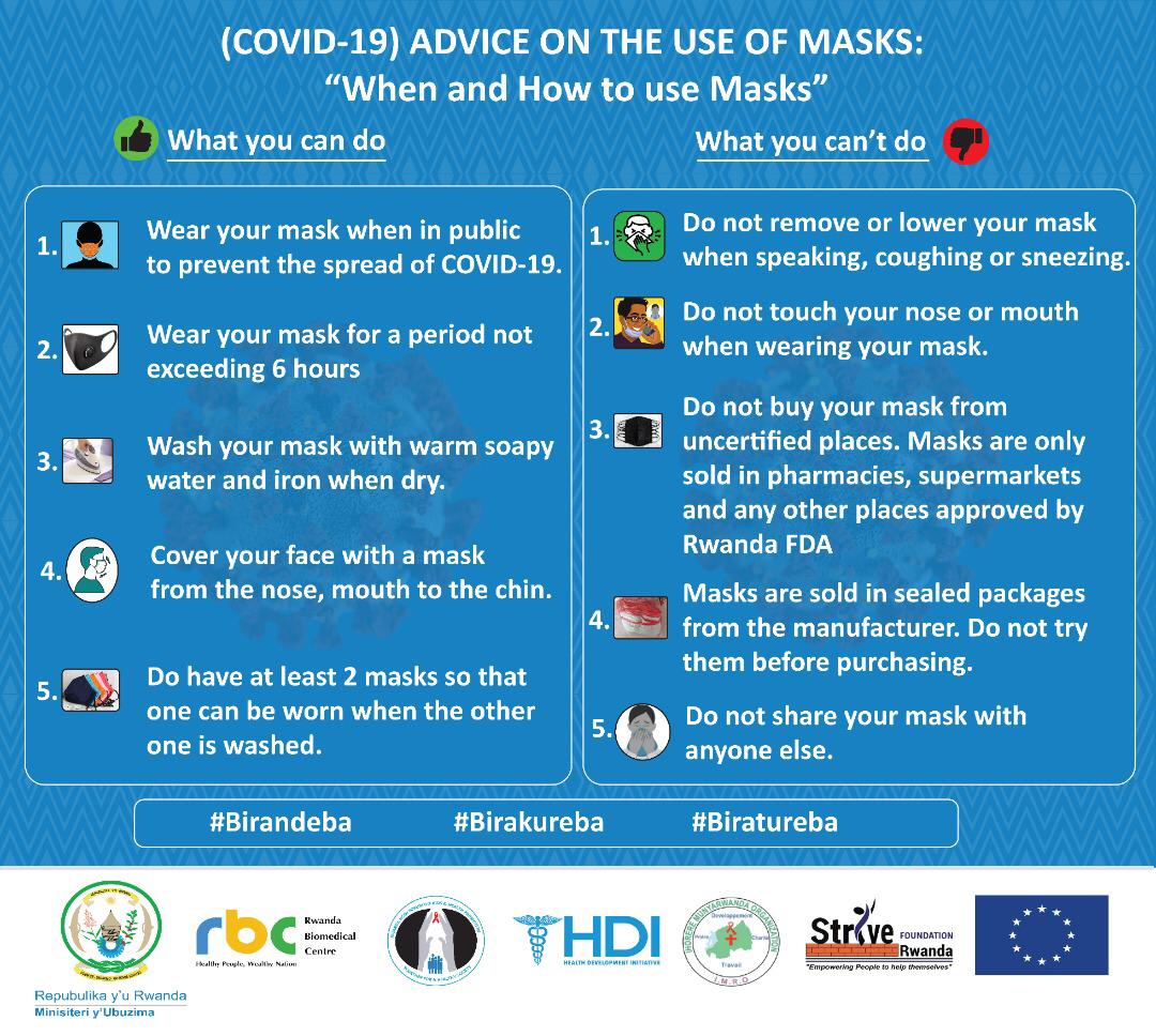 Rwanda NGOs Forum on HIV/AIDS and H.P on X: Wearing a face mask