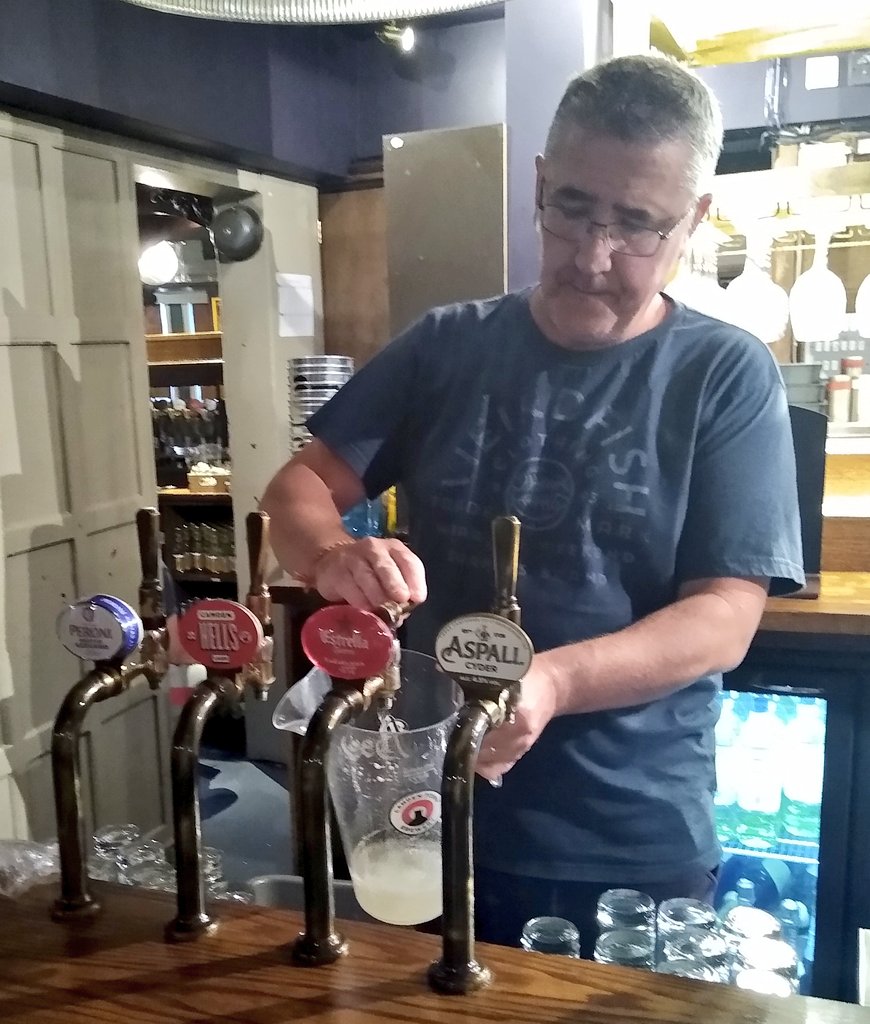 There's pain in those eyes! The other night, throwing one of hundreds of jugs of beer away 🙁😟. We've now got a completely empty cellar, ready for re-opening in the 20th.
Man that hurt though, every molecule in my Yorkshire body screaming "NNNNOOOOOOooooooo!!!!" 😅.