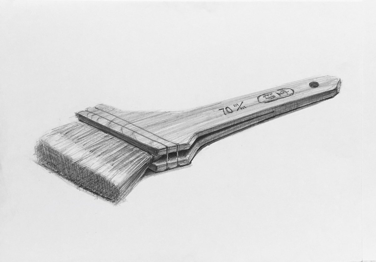 100日デッサン 9日目 「刷毛」 #デッサン #鉛筆画