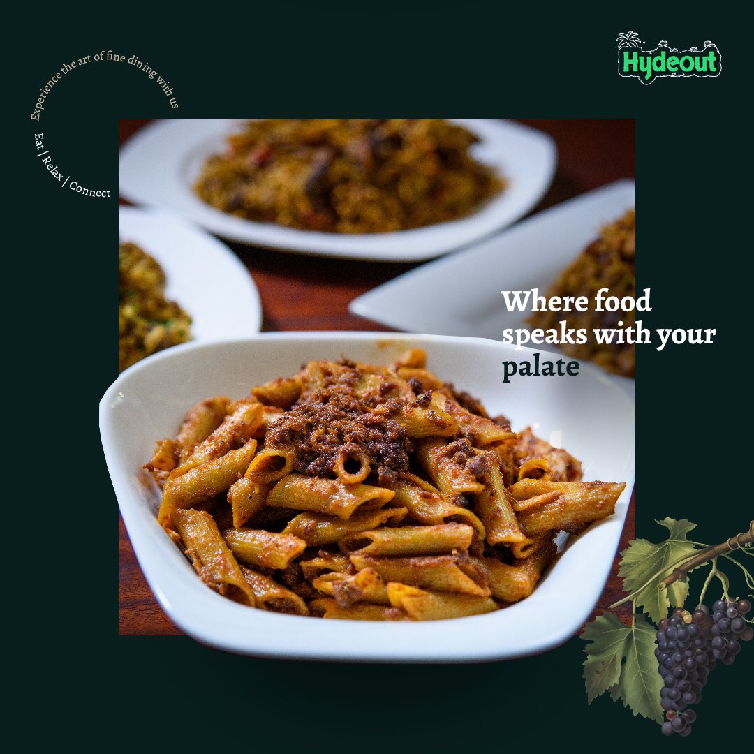 TheHydeout_'s tweet photo. Our menu brings sweet, spicy treats that delivers homely experience.
From our  Penne Pasta, to exquisite salads and our sandwiches, there is something for everyone.
_
Hydeout is the place for all the late night hunger
#thehydeout #thursdaymorning #AbujaTwitterCommunity https://t.co/W8jj1AijlH