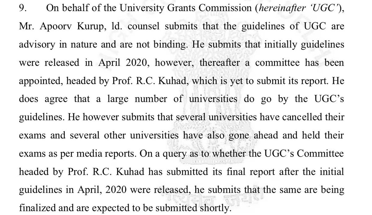 susypoothicote's tweet photo. UGC and DU making contradicting submissions whether they should follow UGC guidelines before High Court on 6th and  9th respectively.
Du admin, make up your mind!
#DUagainstonlinexams https://t.co/oVyh1BxNOh