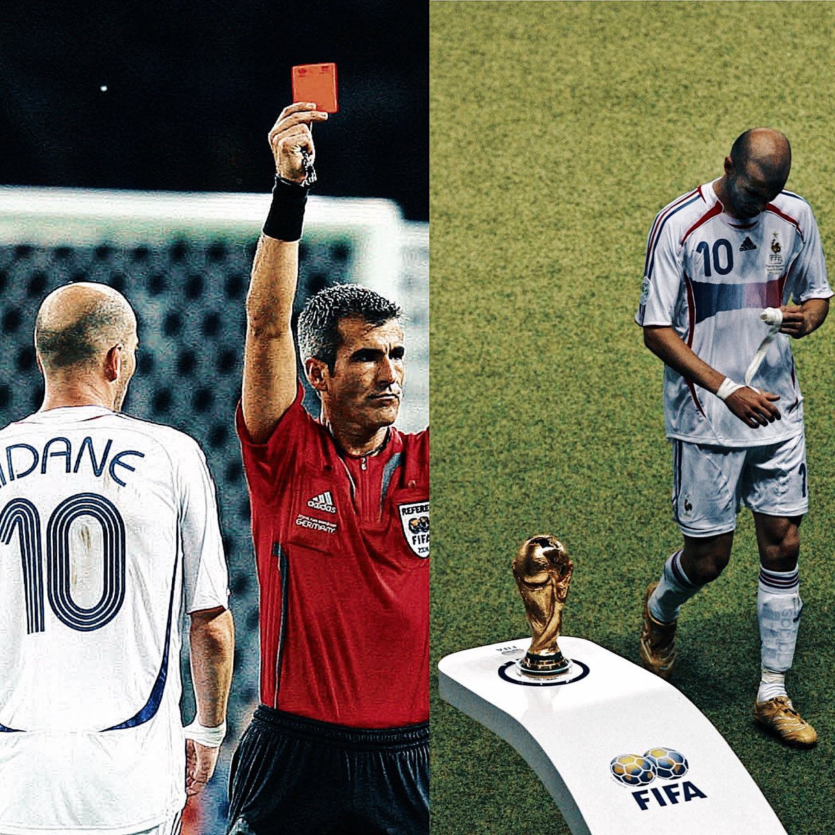 Footballogue's tweet photo. [#CM2006🏆] Il y a 14 ans, la France vivait un des pires moments de son histoire footballistique. 😥 https://t.co/vKQbEq1ymo