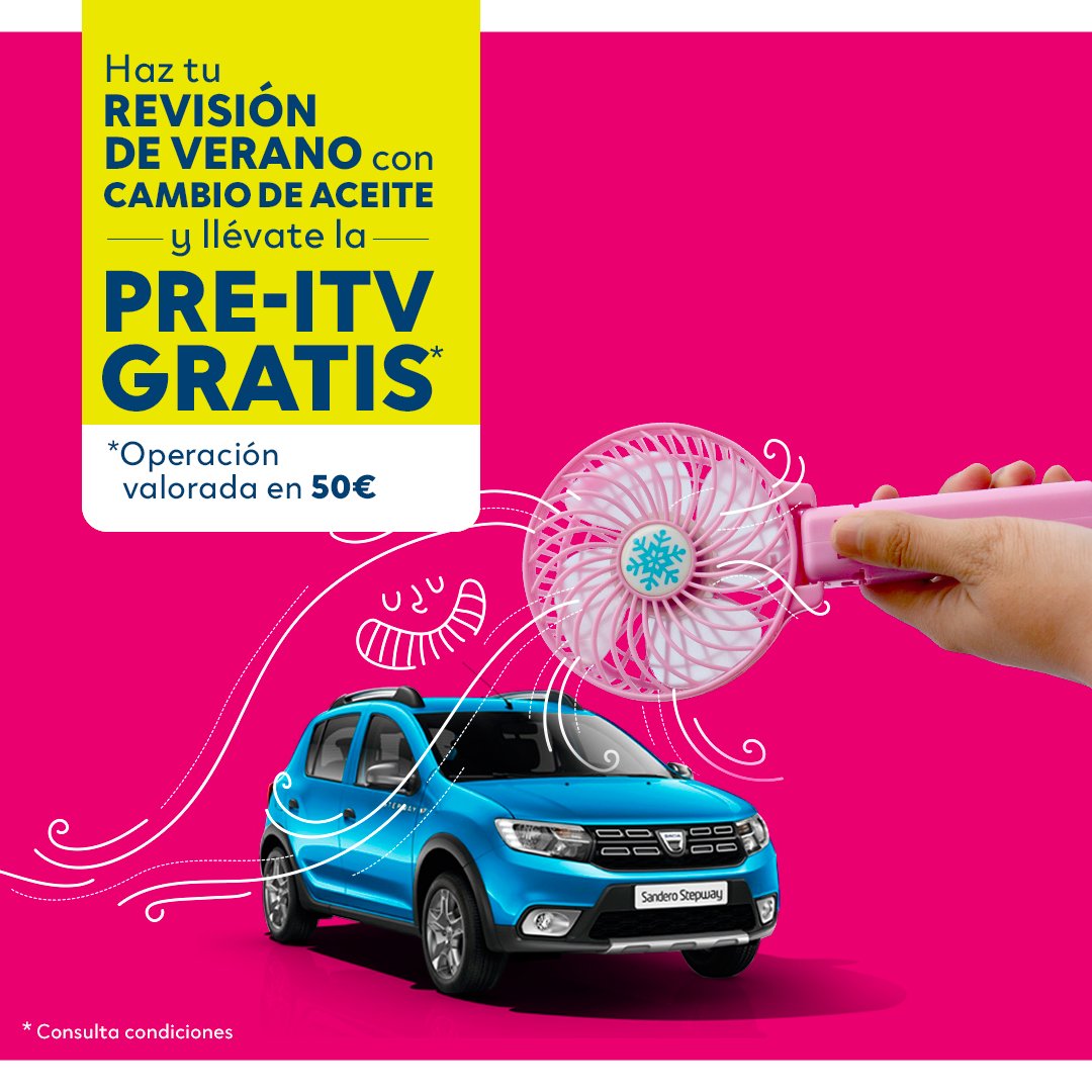 RenaultAutofer's tweet photo. Revisión de Verano con PRE-ITV Gratis. https://t.co/xVRh398DVK
