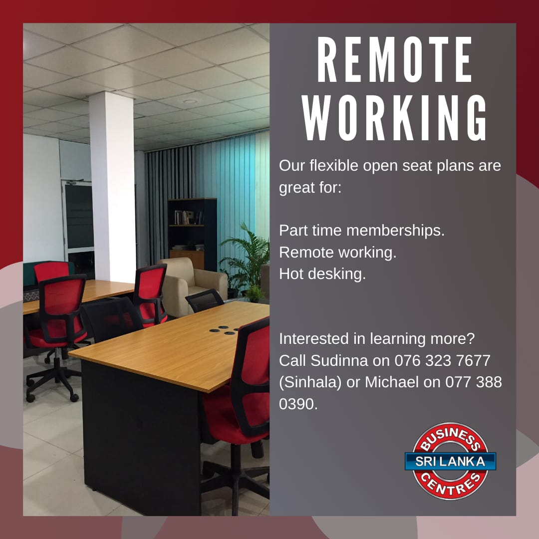 bizcentressl's tweet photo. Need a quiet, corporate space to work on your side hustle? Talk to us now about a membership plan that would work best for you!
Call: Sudinna (076 323 7677)
Michael (077 388 0390)
#businesscentres #businesscommunity #wemeanbusiness #enjoyworkingdifferently #corporate https://t.co/XZNCQ02XnA