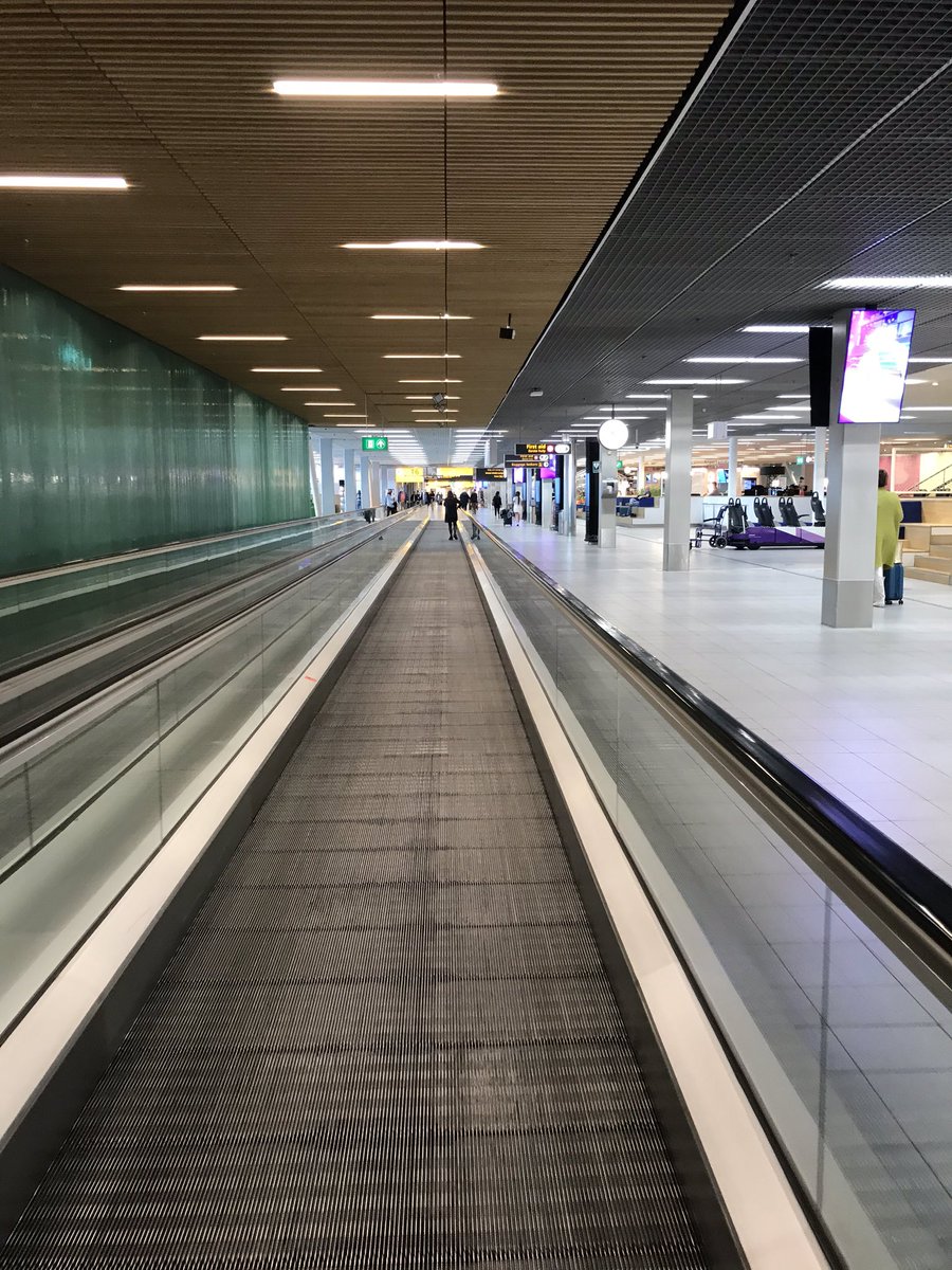 Schiphol is very quiet but all the shops are open unlike at Gatwick