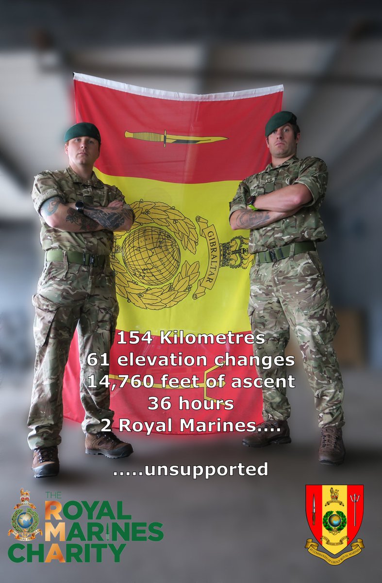 This month Joe Donnelly and Jordan Riley of <a href="/43Commando/">43 Commando</a> will run the 154km of the West Highland Way in 36 hrs, unsupported. 

They are supporting <a href="/RoyalMarines/">Royal Marines</a> Mental Health and <a href="/theRMcharity/">RMA - The Royal Marines Charity</a>.

Please visit their JustGiving page at: bit.ly/2VZsHBb

#MentalHealthMatters