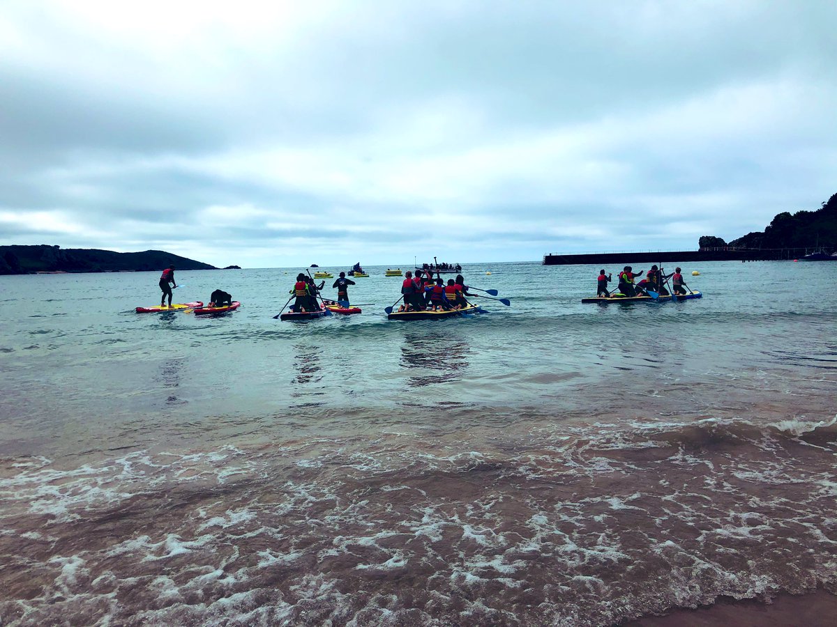 DLSjsySport's tweet photo. A great start to our day...@absolute_jersey. #DLSyear6 boys enjoying a day of water sports to celebrate finishing @DLSjsy - Primary School. https://t.co/h7XxzIbd6w