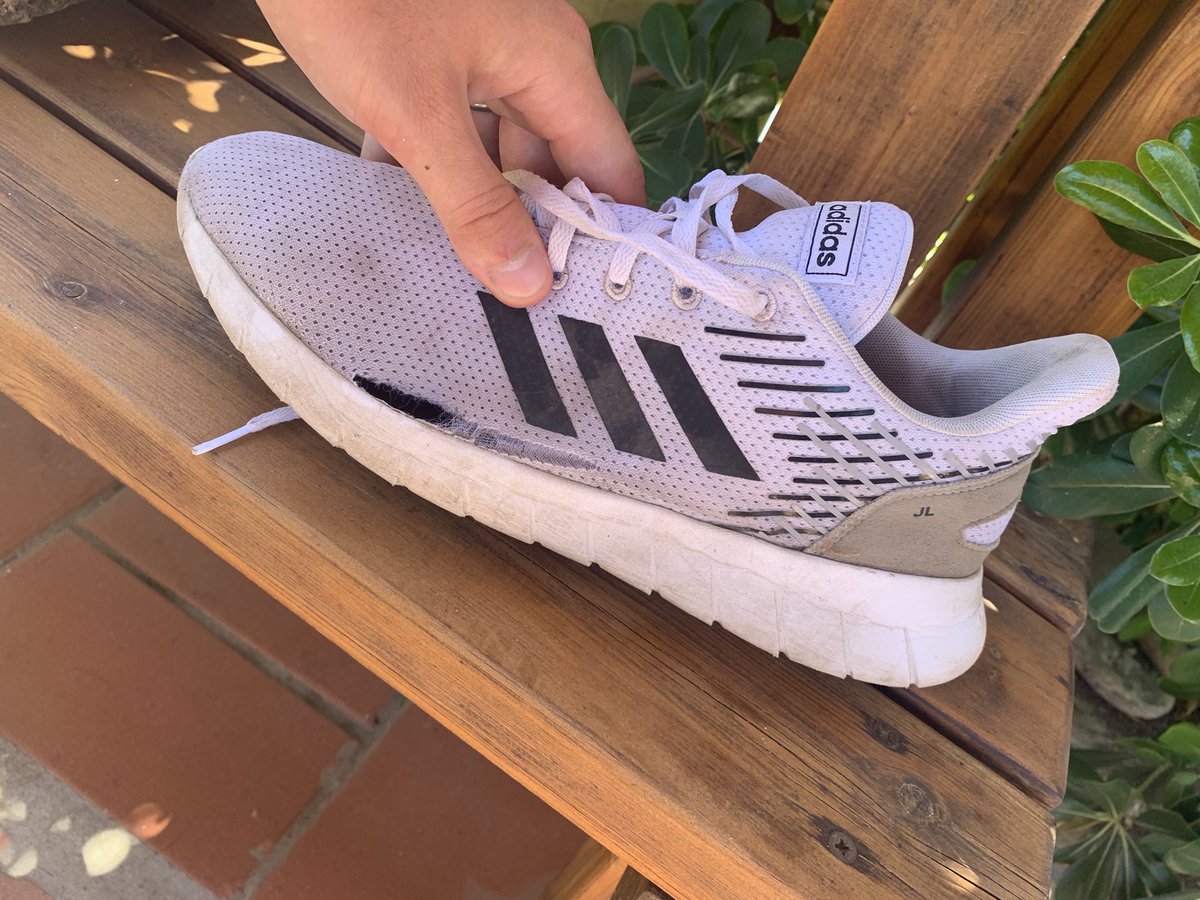 JamesLivy's tweet photo. Hey @adidas I know I’m a big boy who trains hard, but i got these a month into quarantine! @adidasUK https://t.co/5eyTZzaINu