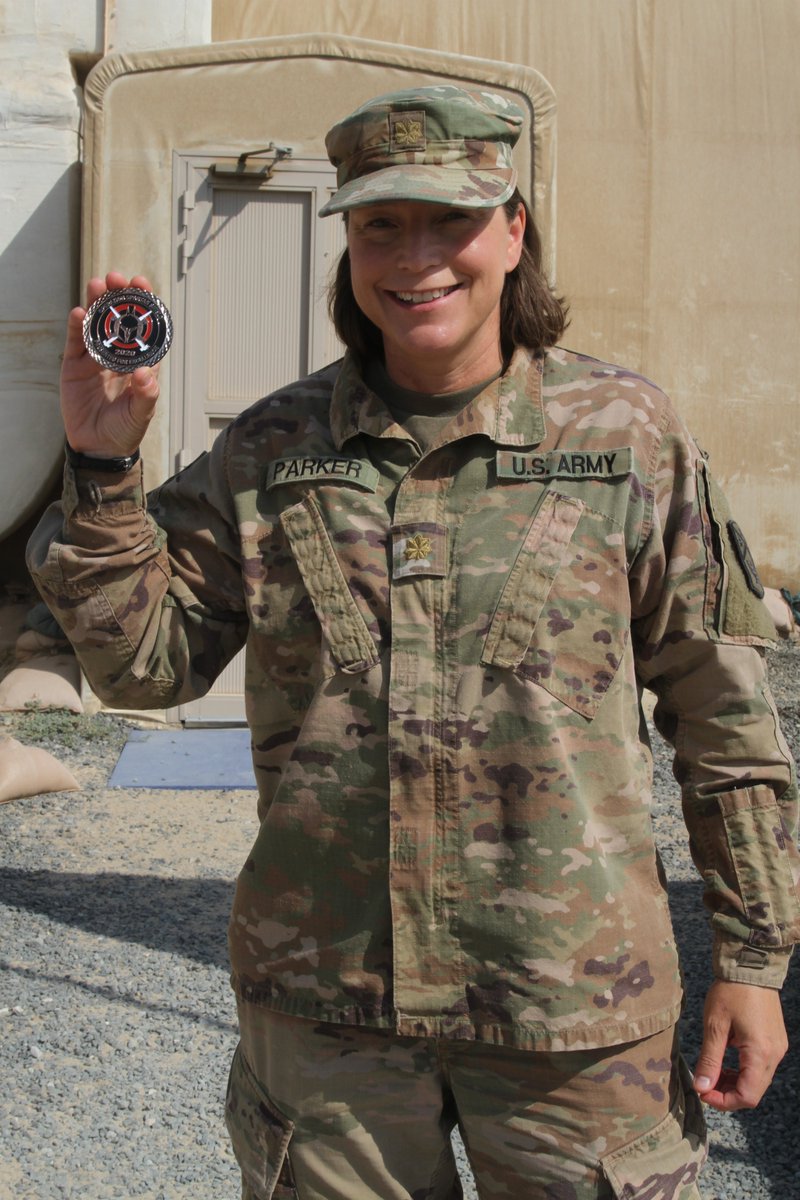 TFSpartan's tweet photo. Congrats to Maj. Susan Parker, for being recognized for her hard work within the Task Force as an Investigating Officer! Always proud to have #Soldiers like you in our #Army!

@194thEN_BDE | @CENTCOM | @usarmycentral https://t.co/jvXcuFlJoJ