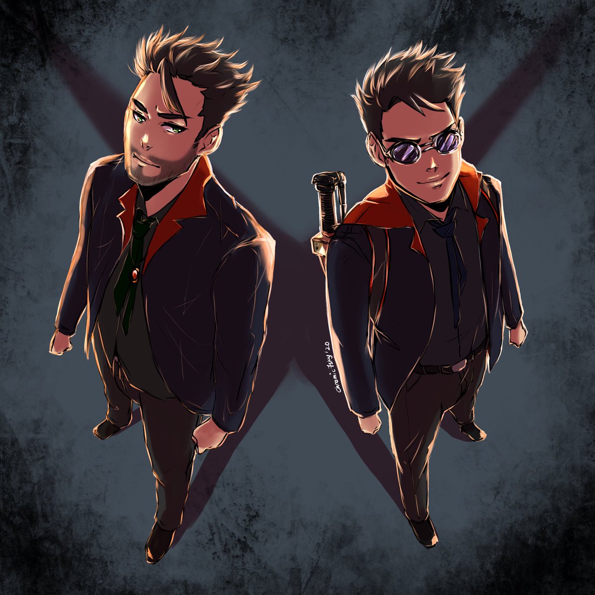 chrome_se7en's tweet photo. They came to bust the ghost or demon with magic and science lol #damirae #damiraekids #malikrothalwayne #casimirwayne #priest #nerdprod #physics #magic #procreate #art *follow the thread for comic lol* #ghostbusterau https://t.co/W24QTqm9y1