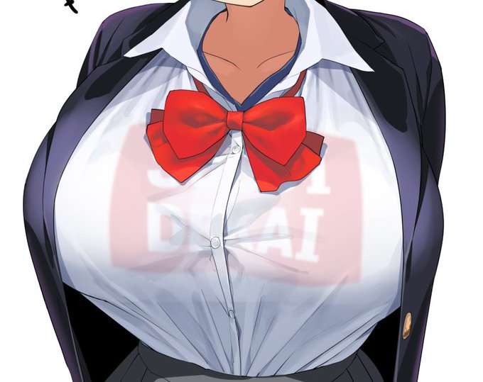 今日発売の『宇崎ちゃんは遊びたい!』5巻のトリビュートイラストコレクションに一枚描きました!(報告)おっぱいです。 