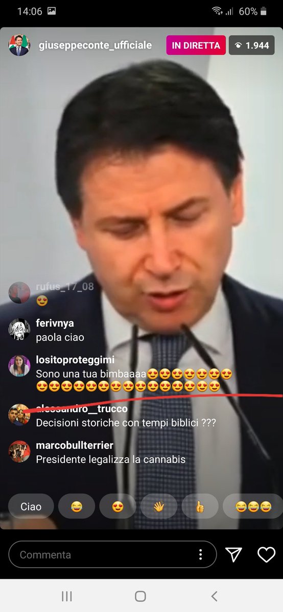 PietroSalvatori's tweet photo. Ho colpevolmente sempre trascurato le dirette Instagram di Conte.... https://t.co/cgWAT7cZm7