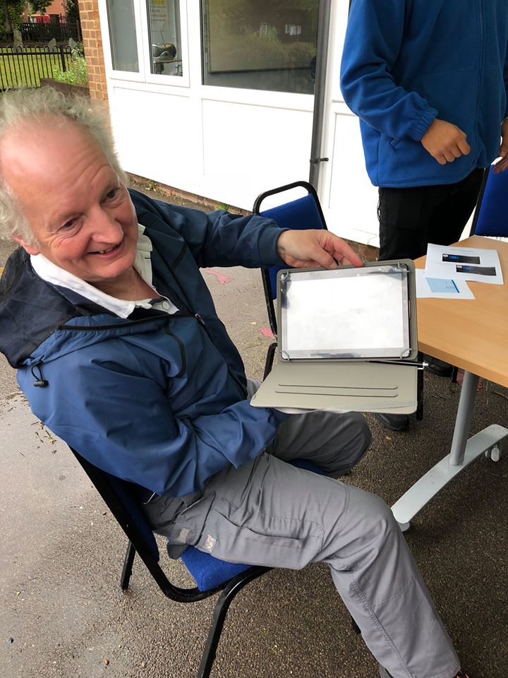 NechellsPOD's tweet photo. The first participants of our KiT project collecting their tablets and receiving a tutorial from Cameron. The KiT (Keep in Touch) Project is funded through the NNS Small Grants programme.π https://t.co/XnlwxCIcQJ