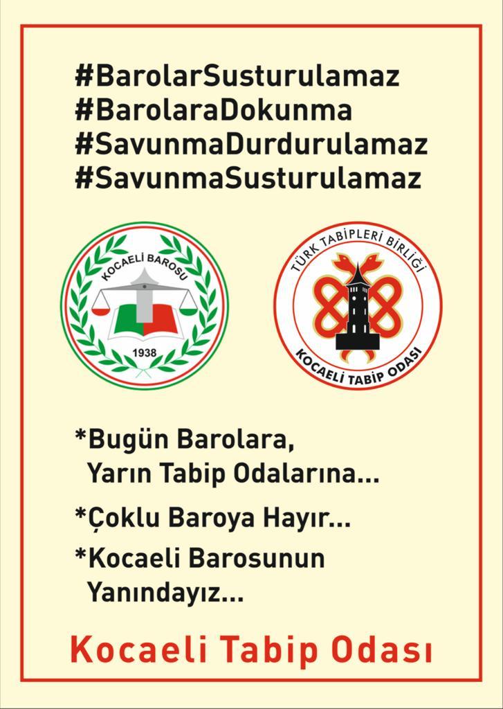 BAROLARIN VE SAVUNMANIN YANINDAYIZ!.. kocaelitabip.org.tr/HaberDetay?ID=…