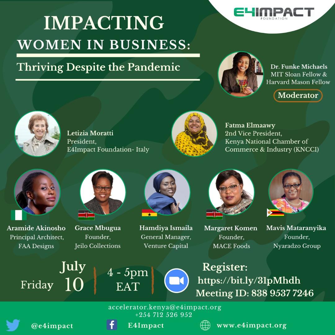Impacting women in business :E4IMPACT meeting don't miss out.