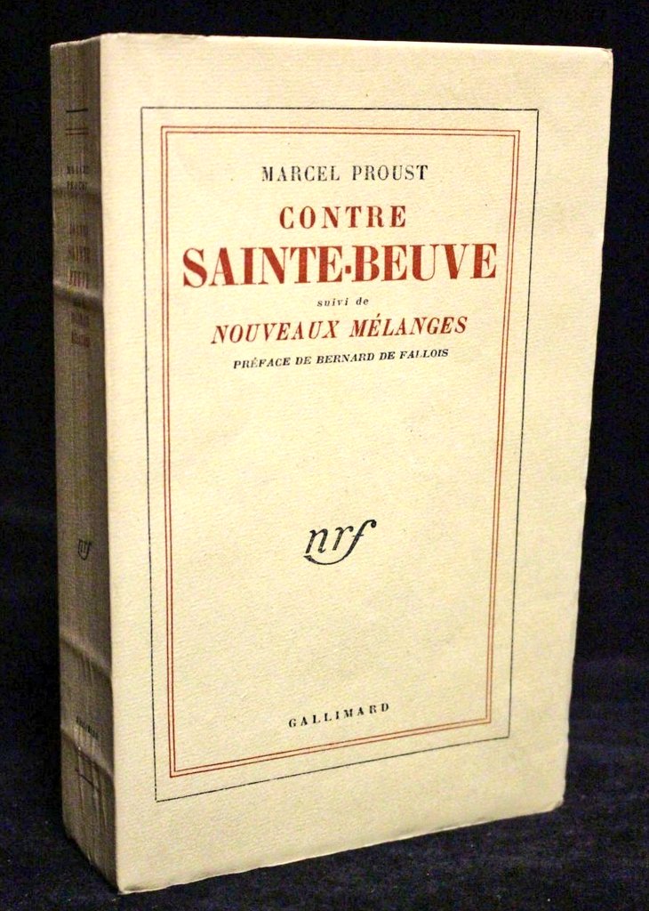 y comenzó a redactar _Contre Sainte-Beuve_, obra híbrida entre novela y ensayo con varios pasajes que luego pasarían a _À la recherche du temps perdu_.Aislado socialmente, se dedicó en cuerpo y alma a ese proyecto. El primer fruto de ese trabajo sería _Du côté de