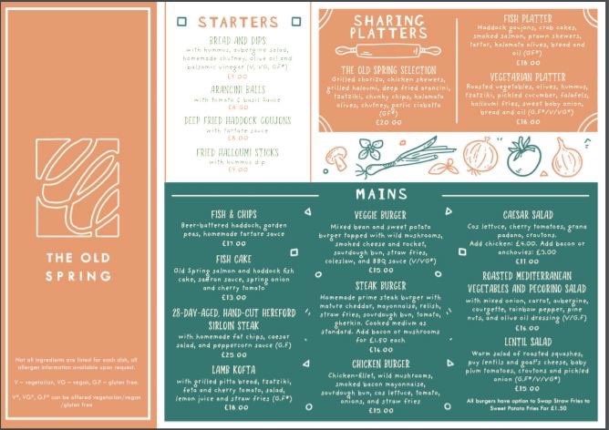 TheOldSpring's tweet image. Fed up with cooking but want somewhere that’s delicious and safe to eat?

Come and see the new decor and layout to try our fabulous menu at The Old Spring - Cambridge

For more see 

#Cambridge #pub #eatout   #restaurant  #theoldspring #theoldspring #cambridgepub
